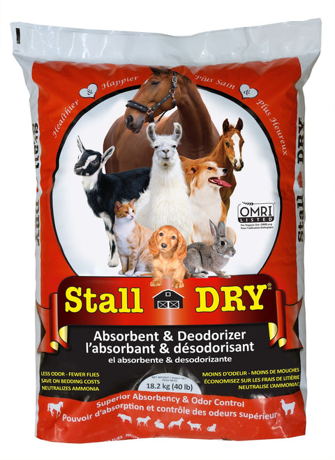 Absorbant et désodorisant pour stalles 18,2 kg - Stall Dry