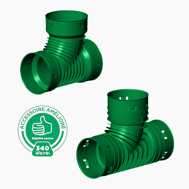 Soleno - Tee-Y for drainage pipe