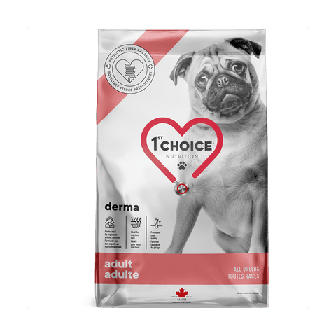 Croquettes chien DERMA saumon sans grains peau pelage - 1st Choice