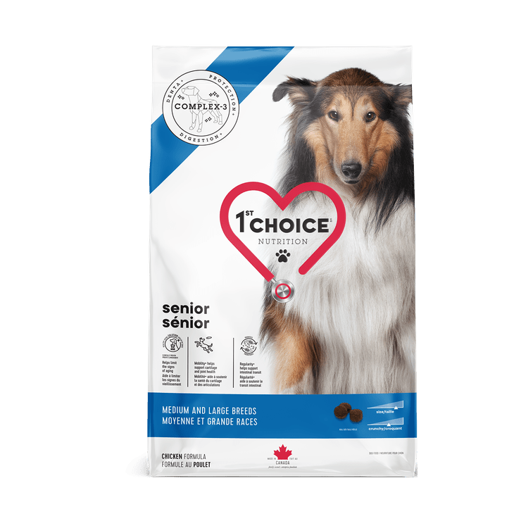 Nourriture pour chiens sénior moyenne et grande races, poulet - 1st Choice