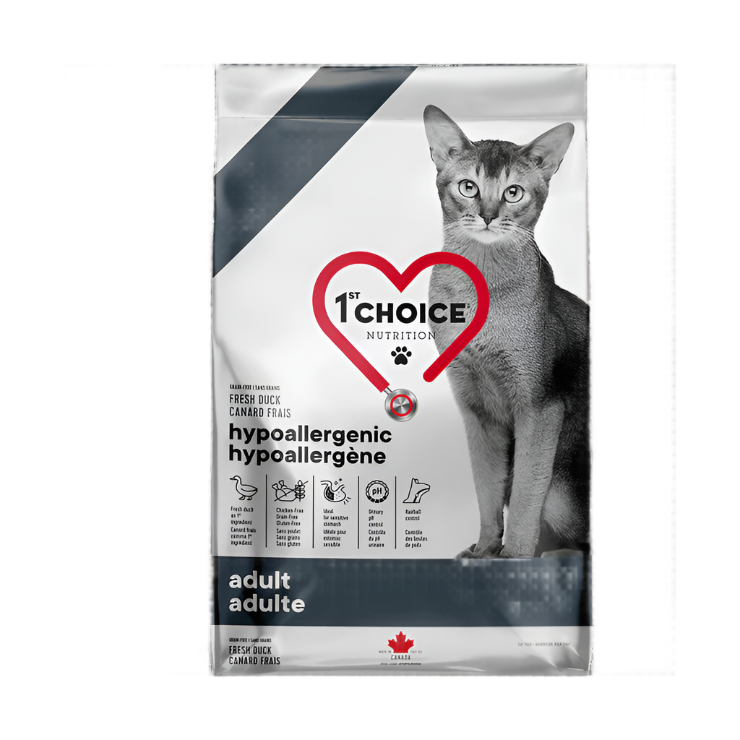 Nourriture formule hypoallergène pour chats - 1st Choice