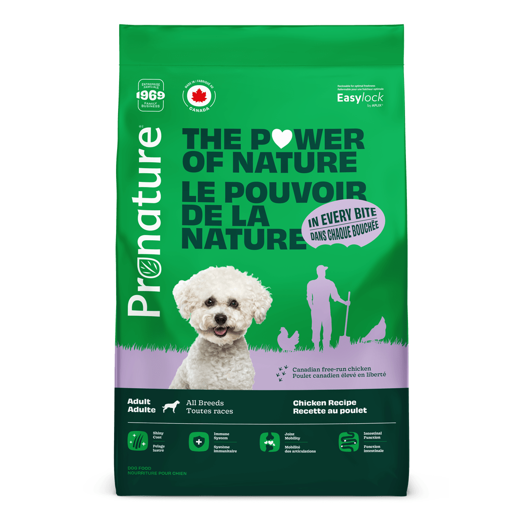 Croquettes chien adulte toutes races poulet 20 kg - Pronature