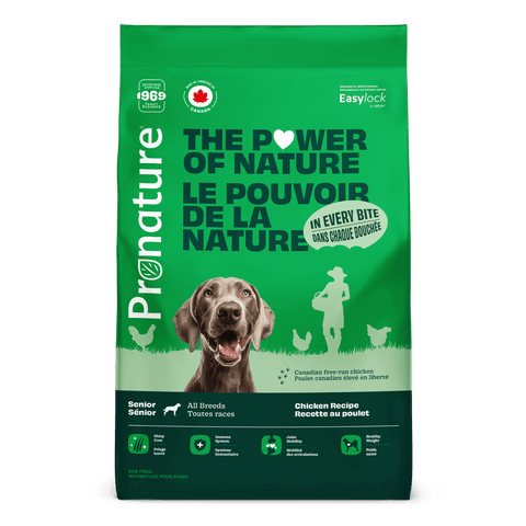Croquettes chien sénior toutes races poulet 11,3 kg - Pronature