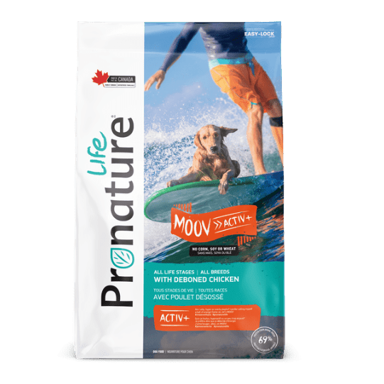 Croquettes chien Moov poulet désossé 11,3 kg - Pronature