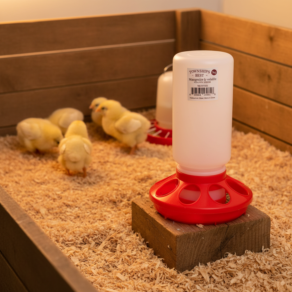 Chick Poultry Plastic Bottle Feeder - Townships Best