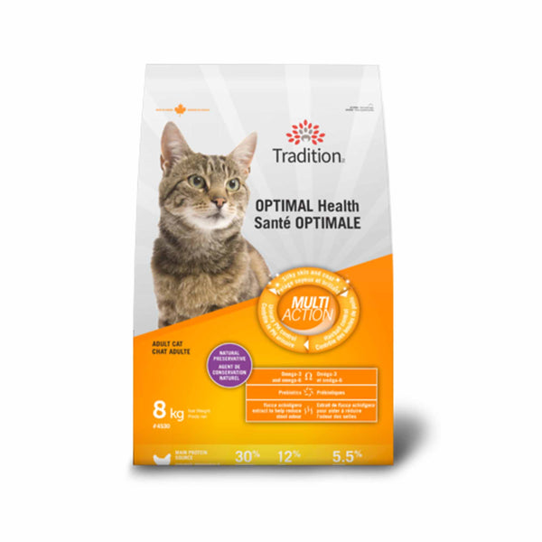 Nourriture sèche pour chats au poulet - Tradition Santé Optimale Adulte
