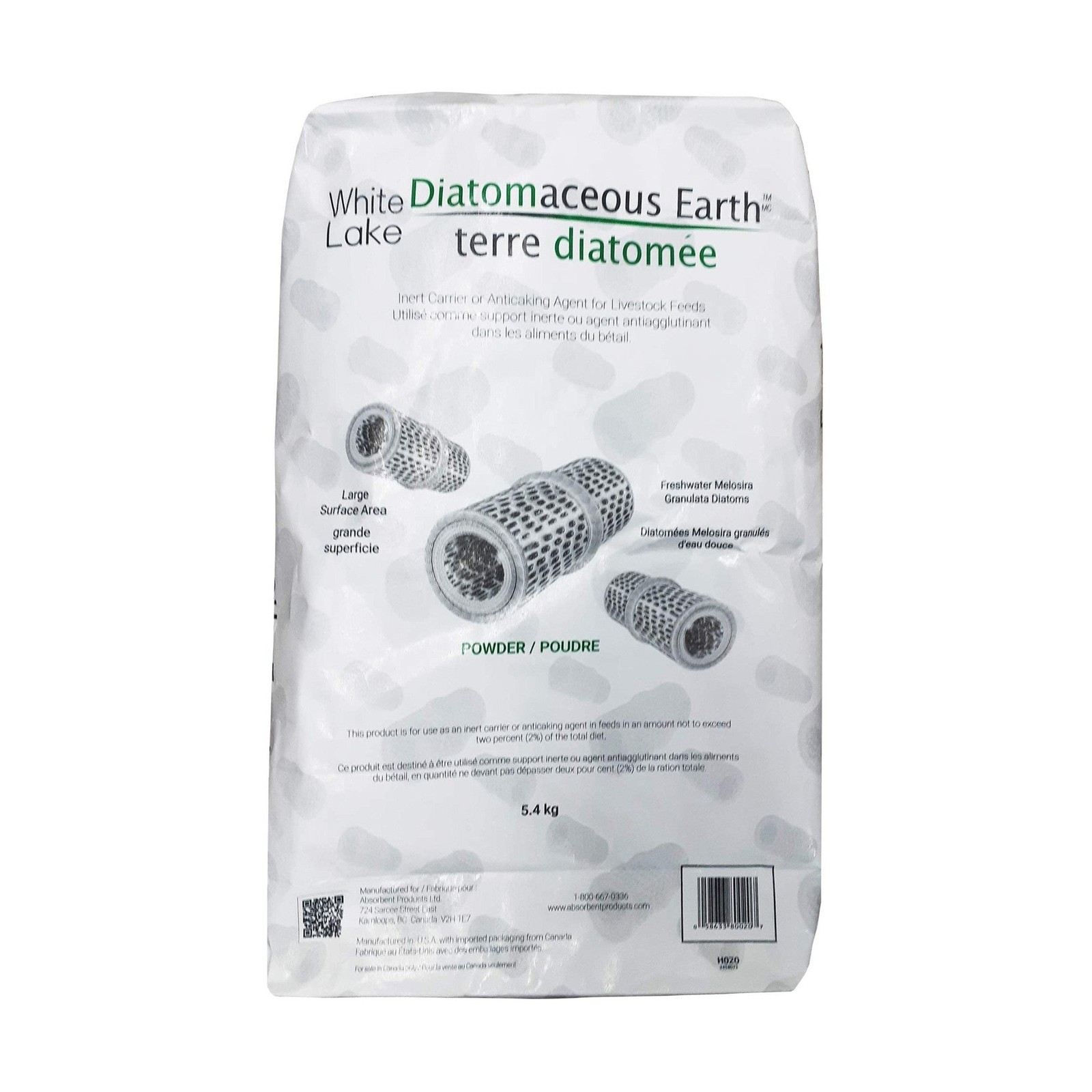  White Lake - Food-Grade Diatomaceous Earth Natural Insecticide (5.4kg) 