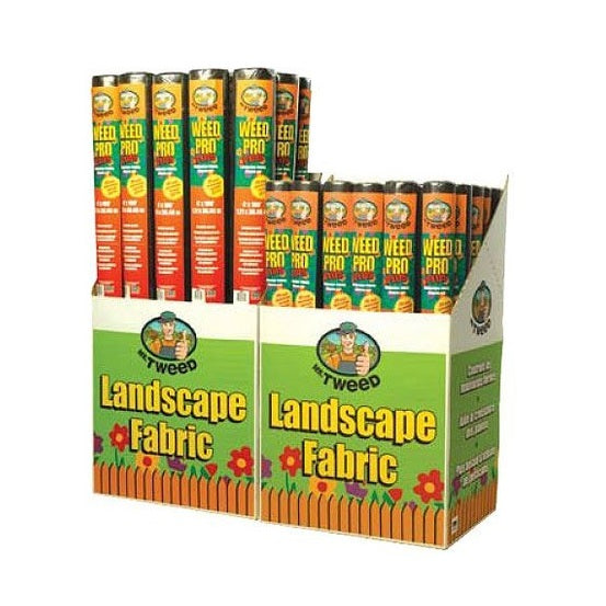 TWD LAWN & GARDEN - Professional Landscape, Weed Control Fabric, (6 ft x 300 ft) – Black 