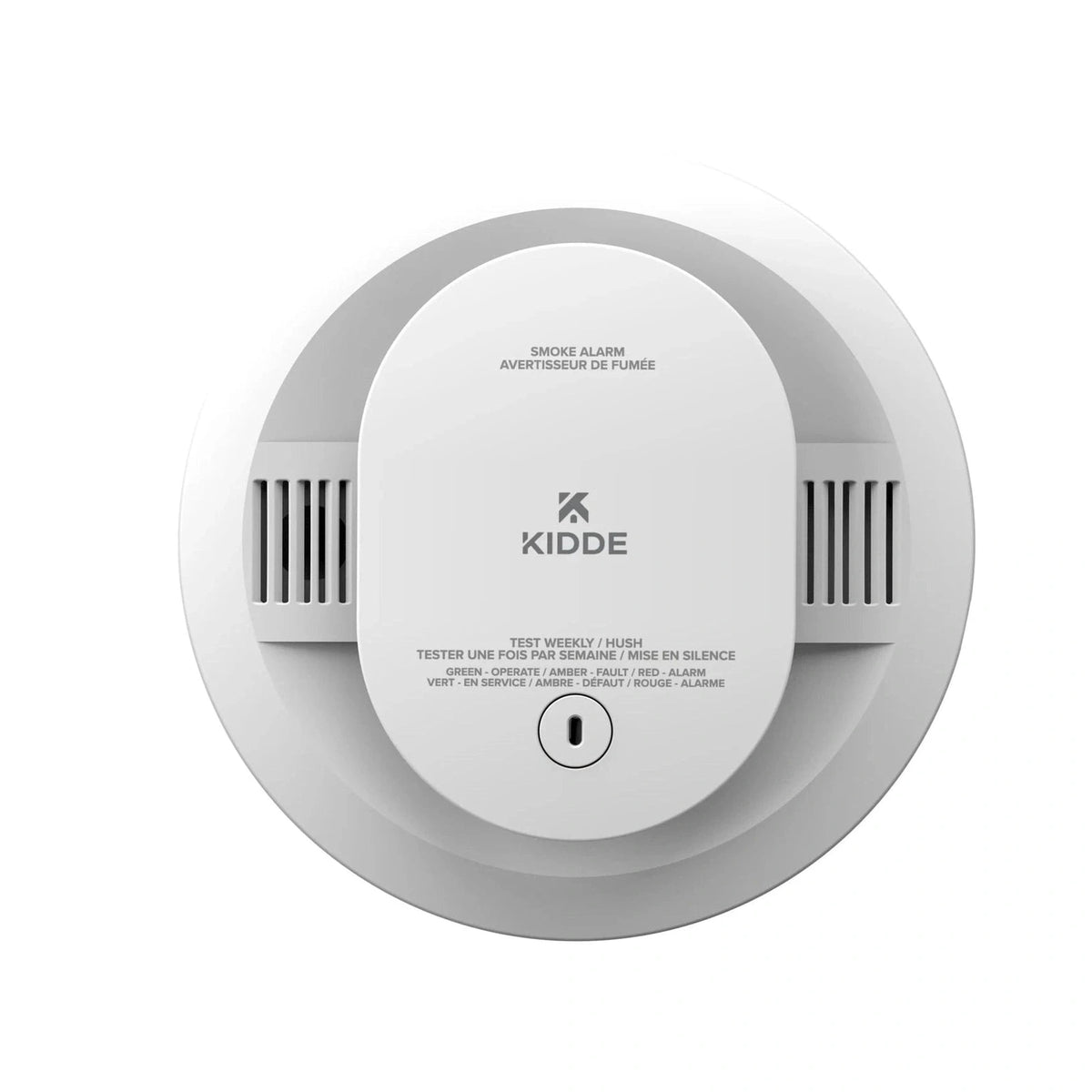 Kidde - DETECT Compact Smoke Alarm, AA Battery Powered, Photoelectric Sensor, 85 dB, White 