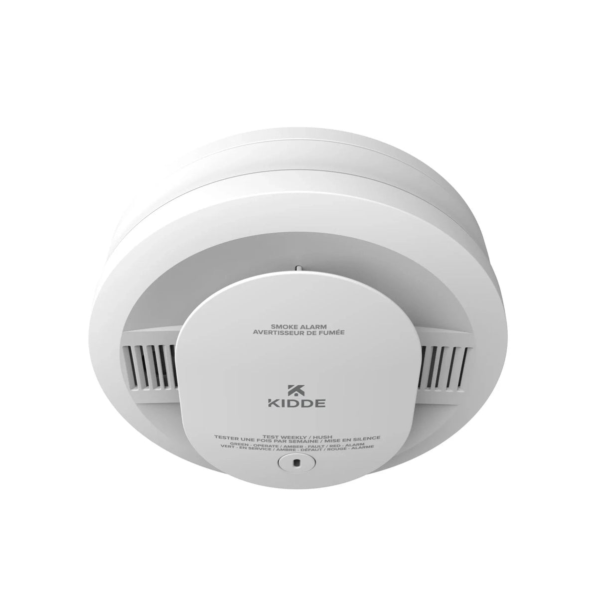 Kidde - DETECT Compact Smoke Alarm, AA Battery Powered, Photoelectric Sensor, 85 dB, White 
