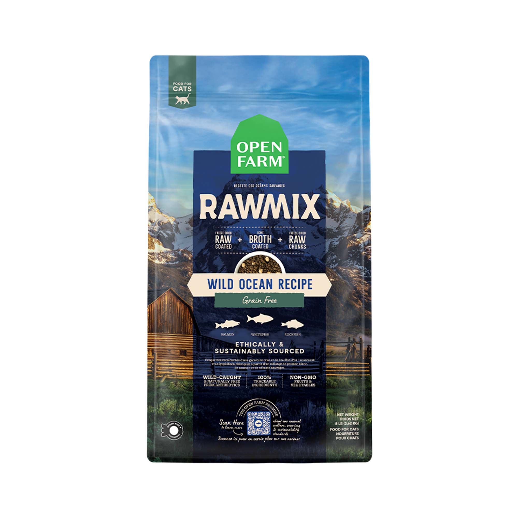 Open Farm Wild Ocean Grain-Free RawMix pour Chats
