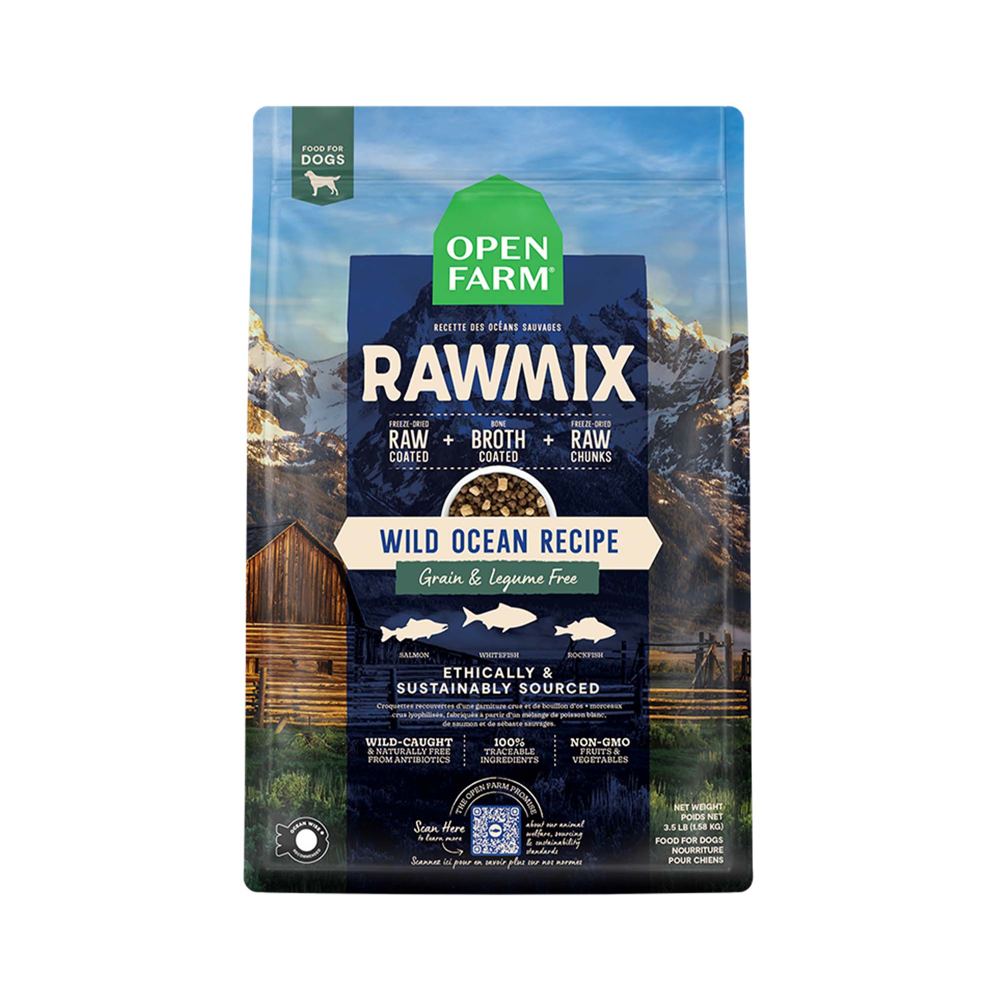 Open Farm Wild Ocean Grain-Free RawMix pour Chiens