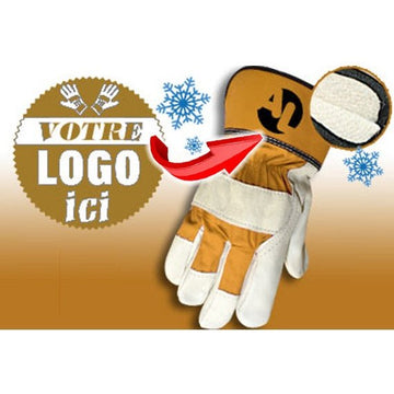 Gants en cuir doublés
